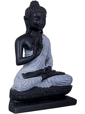 Padmasana Buddha, His Hands In Dharmachakra Mudra