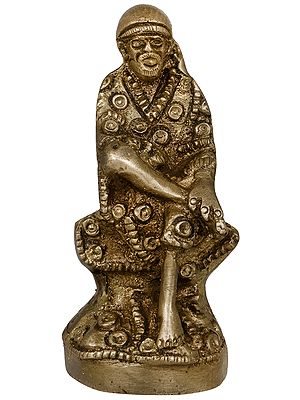 3" Small Sai Baba Statue in Brass | Handmade | Made in India