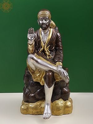 20" Shirdi Sai Baba In Brass | Handmade | Made In India