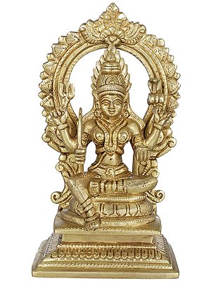 7" Santoshi Maa Sculpture in Brass | Handmade | Made in India
