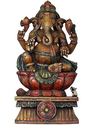 Lord Ganesha Seated in Royal Ease