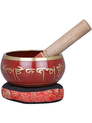 5" Brass Tibetan Buddhist Singing Bowl | Handmade | Made in India