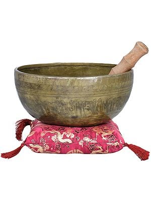 Singing Bowl with Buddha in Bhumisparsha Mudra-Tibetan Buddhist