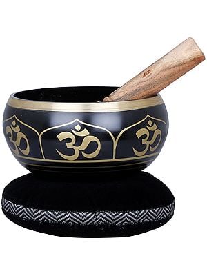 6" OM Singing Bowl in Brass | Handmade | Made in India