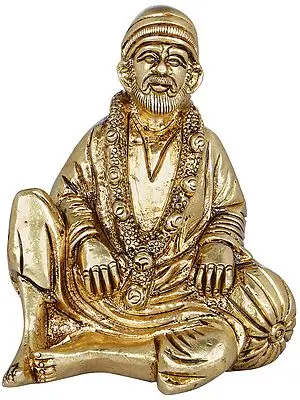 3" Shirdi Sai Baba In Brass | Handmade | Made In India