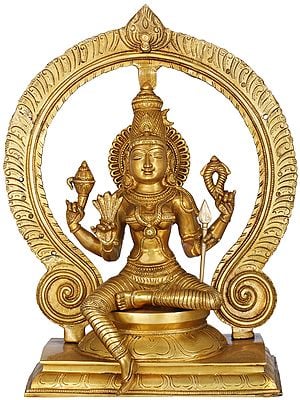 18" Goddess Parvati In Brass | Handmade | Made In India