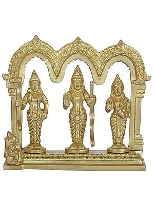4" Rama Durbar Statue in Brass | Handmade | Made in India