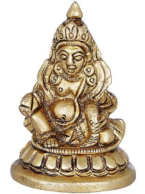2" Small Kubera Idol in Brass | Handmade | Made in India