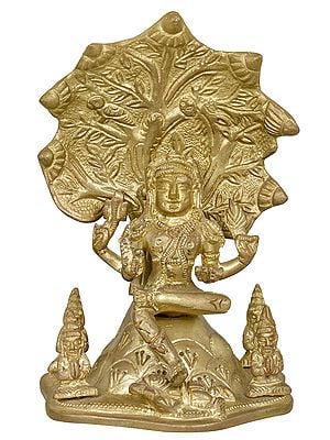 6" Dakshinamurti Shiva In Brass | Handmade | Made In India