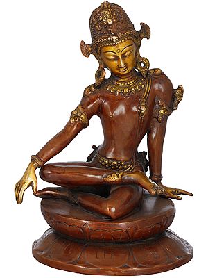 11" Rain God Indra In Brass | Handmade | Made In India