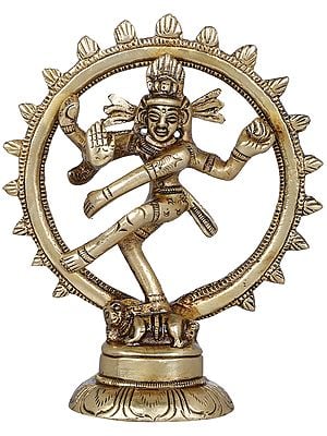 4" Small Nataraja Sculpture in Brass | Handmade | Made in India
