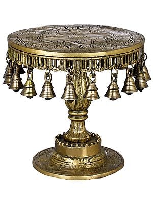 Ritual Chowki (Pedestal) with Bells