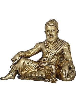 12" Chhatrapati Shivaji Maharaj In Brass | Handmade | Made In India