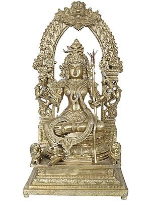 Goddess Rajarajeshwari - Tripura Sundari (Hoysala Art)