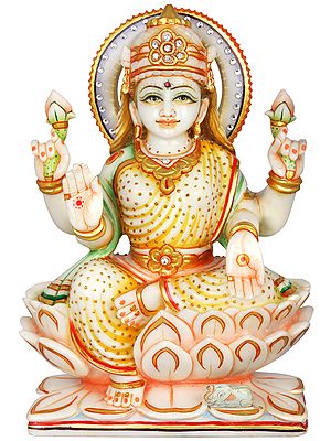 Goddess Lakshmi Seated on Lotus