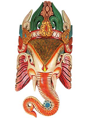 Large Wall Hanging Ganesha Mask (Made in Nepal)