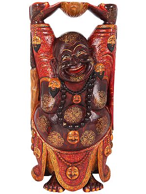 Embellished Laughing Buddha (Tibetan Buddhist)