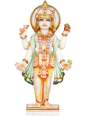 Dhanvantari - The Physician of the Gods (Holding the Vase of Immortality and Herbs )