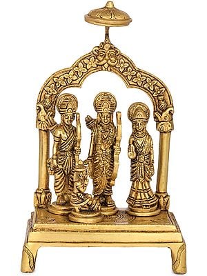 9" Rama Durbar In Brass | Handmade | Made In India