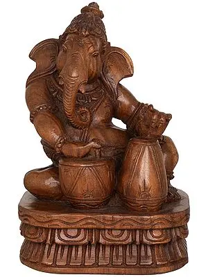 Musician Ganesha Playing Tabla