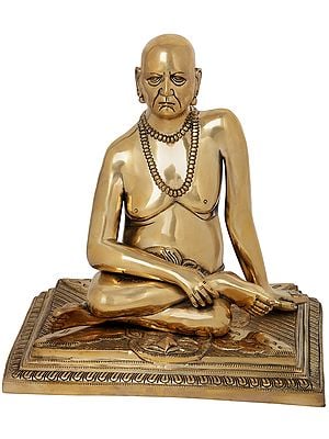 13" Shri Swami Samarth of Akkalkot In Brass | Handmade | Made In India