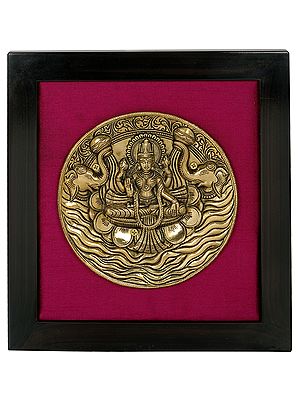 Gajalakshmi Wall Hanging with Frame