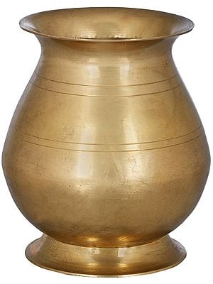 4" Small Puja Kalasha In Brass | Handmade | Made In India
