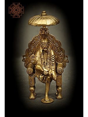2" Small Size Shirdi Sai Baba In Brass | Handmade | Made In India