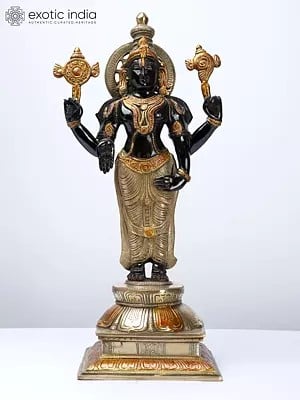 19" Lord Venkateshwara (Tirupati Balaji) Statue in Brass | Indian Handcrafted Idol