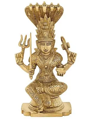 10" Goddess Mariamman (Durga of South India) In Brass | Handmade | Made In India