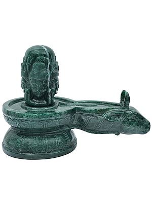 Shiva Linga in Jade Aventurine