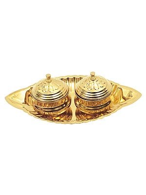2" Sindoor/Roli/Puja Box in Brass | Handmade | Made In India