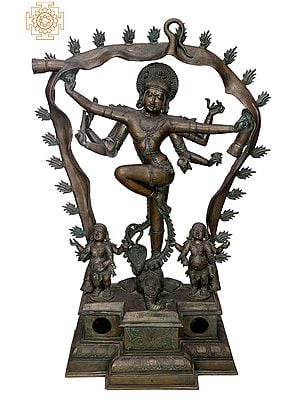 46" Shiva Gaja Samhara Murthy | Handmade | Madhuchista Vidhana (Lost-Wax) | Panchaloha Bronze from Swamimalai