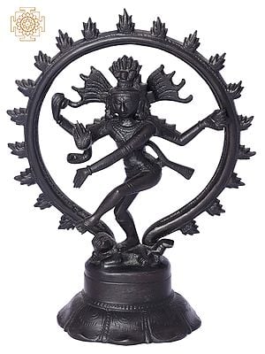 6.5" Nataraja Black | Handmade | Madhuchista Vidhana (Lost-Wax) | Panchaloha Bronze from Swamimalai
