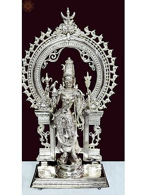 24" Devi Meenakshi | Handmade | Madhuchista Vidhana (Lost-Wax) | Panchaloha Bronze from Swamimalai
