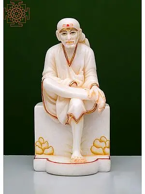 12" Sai Baba Statue | Handmade | Marble Sai Baba Statue | Marble Shirdi Sai Baba Murti