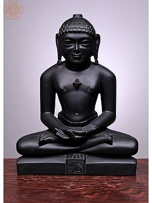 11" Lord Buddha Statue | Handmade | Black Marble Buddha Statue | Beautiful Buddha Statue | Decorative Statue For Home and Office