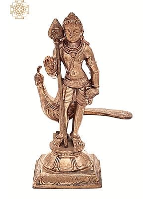 4 Small Karttikeya (Murugan) | Handmade | Madhuchista Vidhana (Lost-Wax) | Panchaloha Bronze from Swamimalai"
