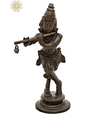 4.8" Small Lord Murli Krishna Statue | Handmade | Krishna Statue for Home Decor | Gopal Statue | Made in India