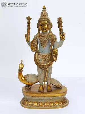 16 Karttikeya (Murugan) | Brass Statue | Handmade | Made In India"