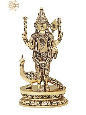 16 Karttikeya (Murugan) | Brass Statue | Handmade | Made In India"