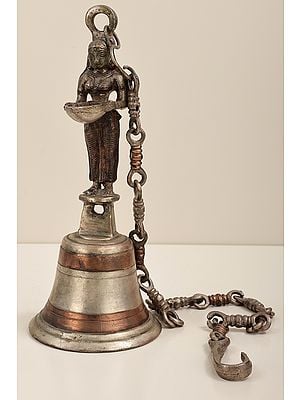 11" Brass Deepalakshmi Bell | Deepalakshmi Bell | Hanging Bell | Handmade | Made In India