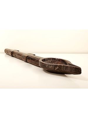 2" Wooden Big Ladle for Vedic Yagya | Wooden Big Ladle | Handmade Art | Made In India