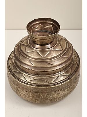 8" Brass Tantrik Box with Yantra | Handmade | Made in India