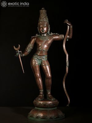 23" Lord Rama Brass Statue
