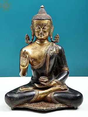 13" Gautam Buddha Preaching His Dharma | Handmade