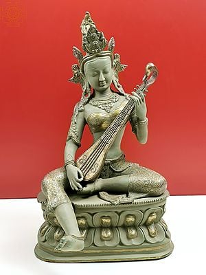 22" Nepalese Form of Saraswati | Handmade