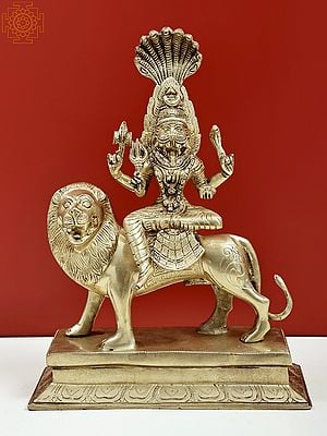 14" Goddess Pratyangira (Atharvana Bhadrakali) | Incarnation Of Chandni / Durga | Handmade