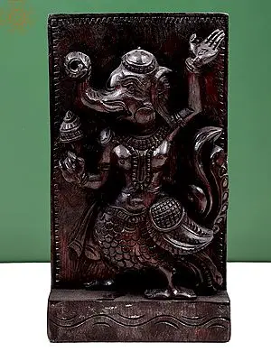 12" Female Form of Lord Ganesha ( Shakti Ganapati ) | Wall Hanging | Handmade