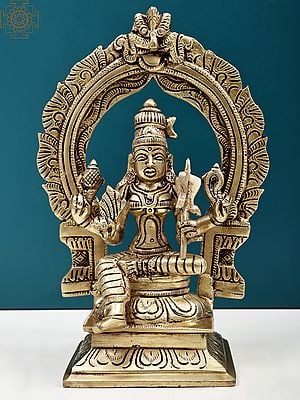 7" Goddess Rajarajeshwari Statue | Tripura Sundari Idols | Handmade